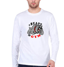 Load image into Gallery viewer, Beast Gym Full Sleeves T-Shirt for Men-White-Ektarfa.online
