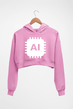 Load image into Gallery viewer, Artificial intelligence (AI) Crop HOODIE FOR WOMEN-Light Baby Pink-Ektarfa.online
