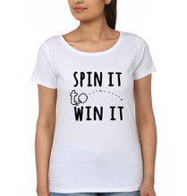 Load image into Gallery viewer, Table Tennie (TT) T-Shirt for Women-White-Ektarfa.online
