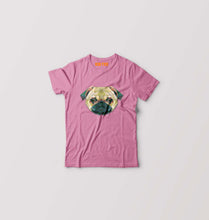 Load image into Gallery viewer, TRIANGLE_DOG Kids T-Shirt for Boy/Girl-Pink-Ektarfa.online
