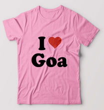 Load image into Gallery viewer, I Love Goa T-Shirt for Men-Light Baby Pink-Ektarfa.online
