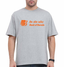 Load image into Gallery viewer, Bank of Baroda Oversized T-Shirt for Men-Grey-Ektarfa.online
