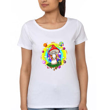Load image into Gallery viewer, Mushroom T-Shirt for Women-White-Ektarfa.online
