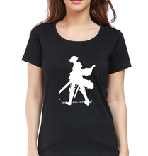 Load image into Gallery viewer, Attack on Titan T-Shirt for Women-Black-Ektarfa.online
