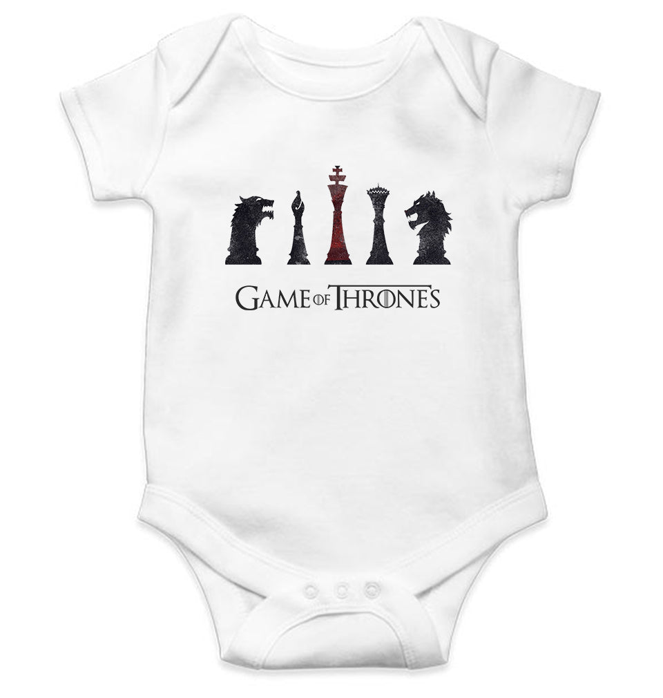 GOT Game of Thrones Kids Romper For Baby Boy/Girl-0-5 Months(18 Inches)-White-Ektarfa.online