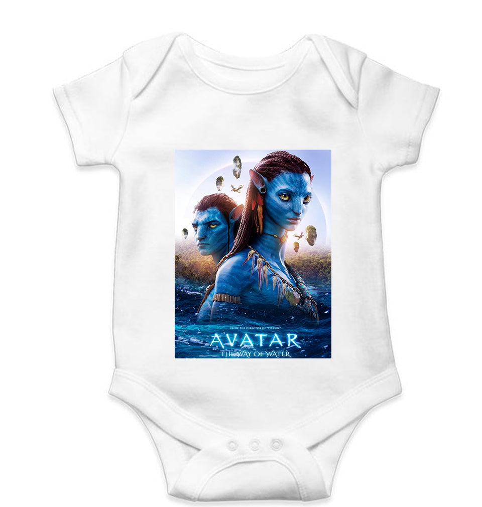 Avatar Kids Romper Kids Romper For Baby Boy/Girl-0-5 Months(18 Inches)-White-Ektarfa.online