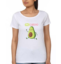 Load image into Gallery viewer, Avocado T-Shirt for Women-White-Ektarfa.online
