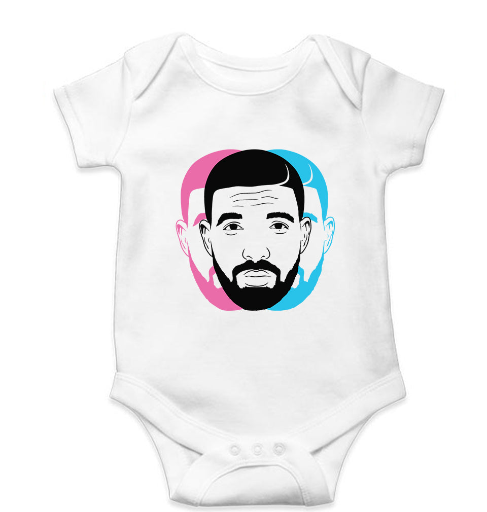 Drake Kids Romper For Baby Boy/Girl-White-Ektarfa.online