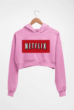 Load image into Gallery viewer, Netflix Crop HOODIE FOR WOMEN-Light Baby Pink-Ektarfa.online
