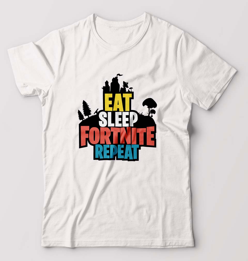 Fortnite T-Shirt for Men-White-Ektarfa.online