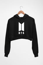 Load image into Gallery viewer, BTS Crop HOODIE FOR WOMEN-Black-Ektarfa.online
