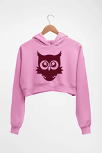 Load image into Gallery viewer, Cute Baby Owl Crop HOODIE FOR WOMEN-Light Baby pink-Ektarfa.online
