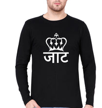 Load image into Gallery viewer, Jaat Full Sleeves T-Shirt for Men-Black-Ektarfa.online
