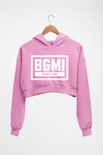 Load image into Gallery viewer, Battlegrounds Mobile India (BGMI) Crop HOODIE FOR WOMEN-Light baby pink-Ektarfa.online
