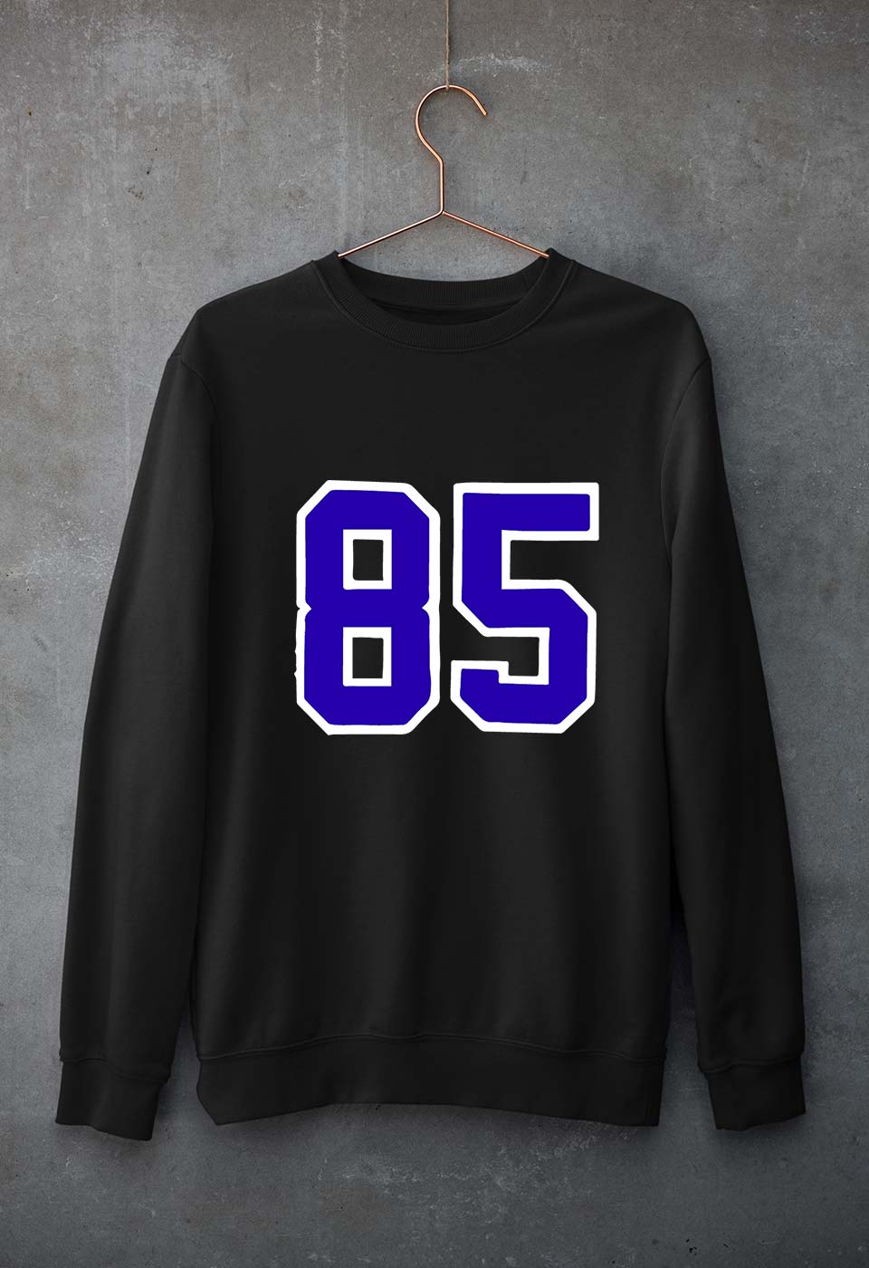 Varsity 85 Unisex Sweatshirt for Men/Women-Black-Ektarfa.online