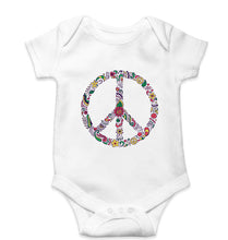 Load image into Gallery viewer, Floral Peace Kids Romper For Baby Boy/Girl-White-Ektarfa.online
