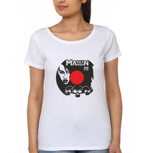 Load image into Gallery viewer, Marilyn Manson T-Shirt for Women-White-Ektarfa.online
