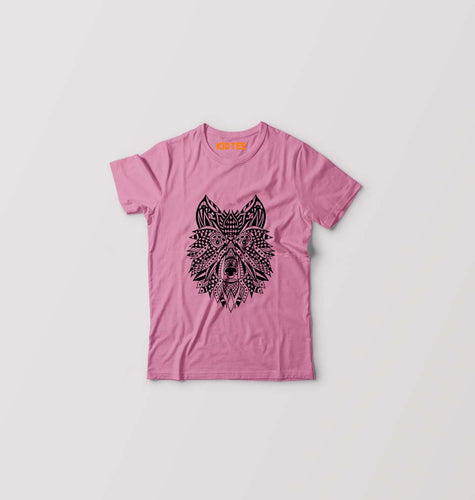 WOLF Kids T-Shirt for Boy/Girl-Pink-Ektarfa.online