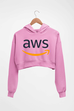 Load image into Gallery viewer, Amazon AWS Crop HOODIE FOR WOMEN-Light Baby Pink-Ektarfa.online
