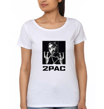 Load image into Gallery viewer, Tupac 2Pac T-Shirt for Women-White-Ektarfa.online

