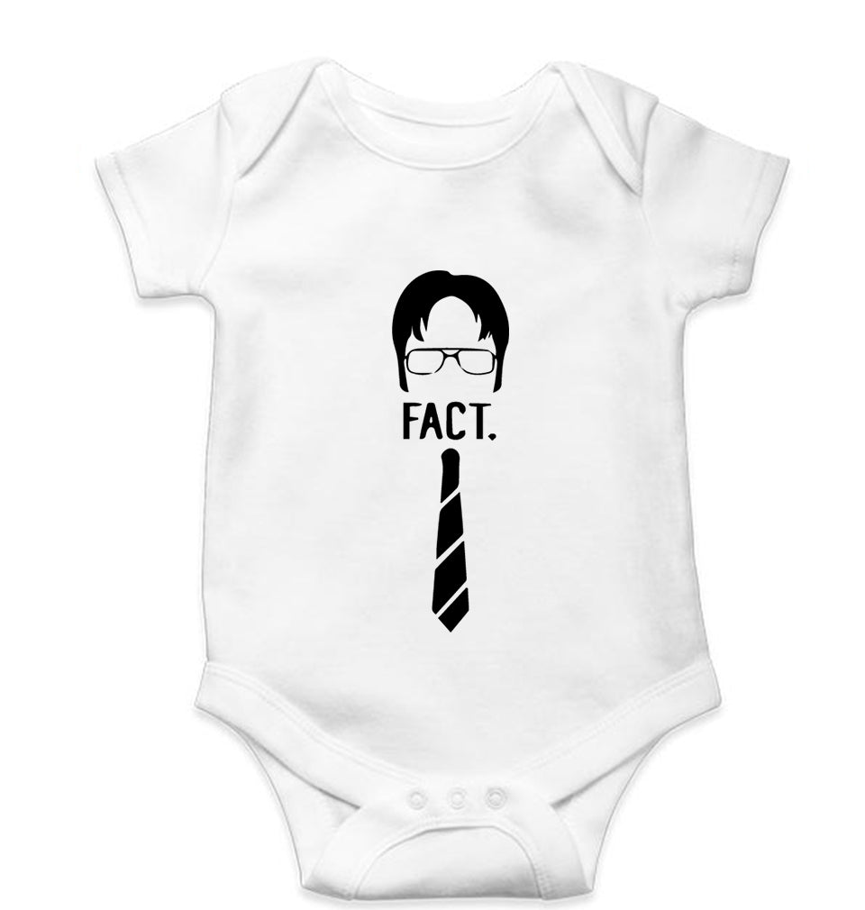 Dwight Schrute Kids Romper For Baby Boy/Girl-0-5 Months(18 Inches)-White-Ektarfa.online