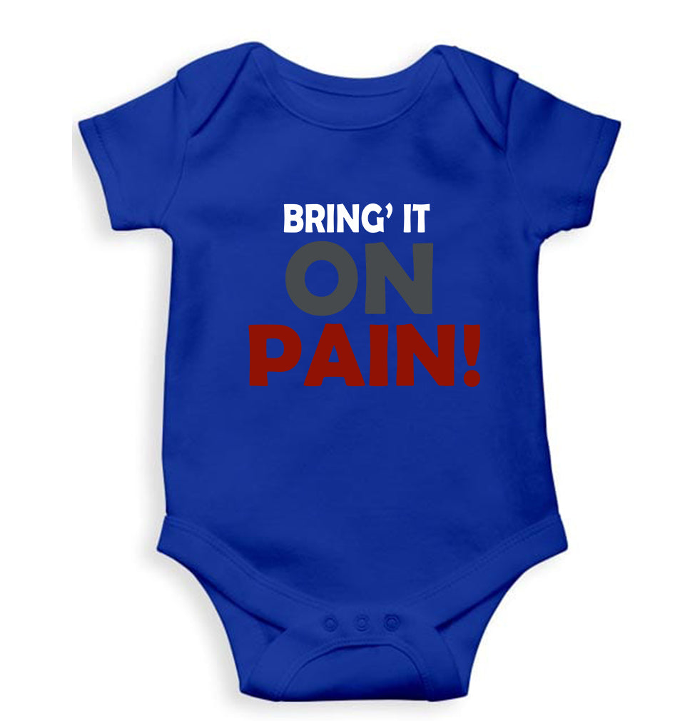 Gym Pain Kids Romper For Baby Boy/Girl-Royal Blue-Ektarfa.online
