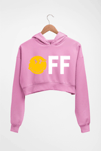 Load image into Gallery viewer, Emoji Off Crop HOODIE FOR WOMEN-Light Baby Pink-Ektarfa.online
