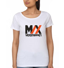 Load image into Gallery viewer, Max Verstappen T-Shirt for Women-XS(32 Inches)-White-Ektarfa.online
