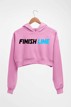 Load image into Gallery viewer, Finish Line Crop HOODIE FOR WOMEN-Light Baby Pink-Ektarfa.online
