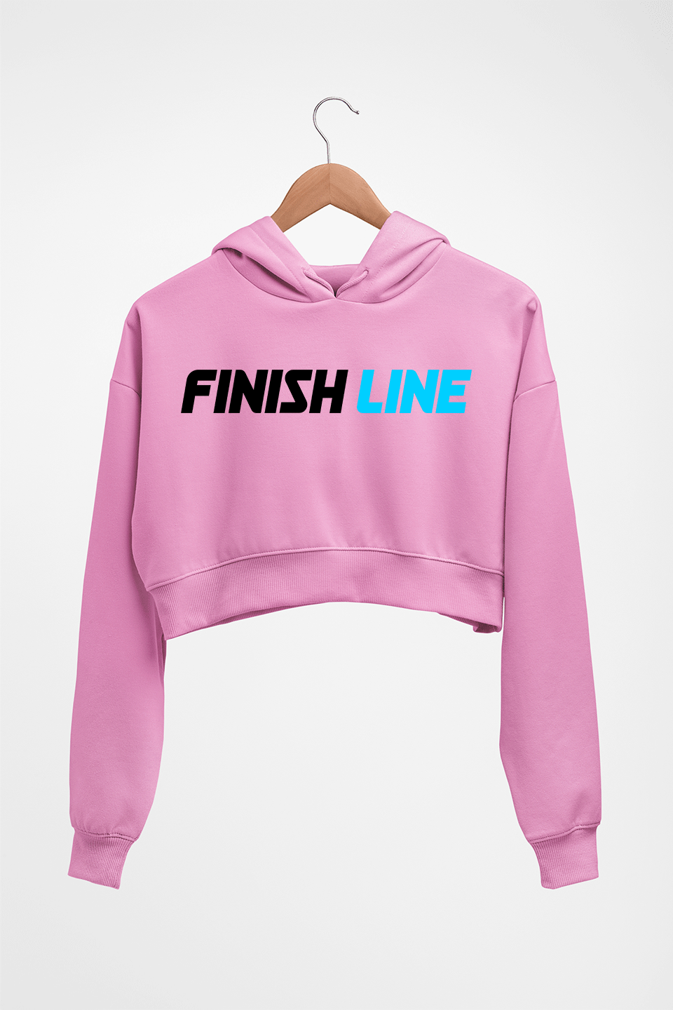Finish Line Crop HOODIE FOR WOMEN-Light Baby Pink-Ektarfa.online