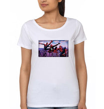 Load image into Gallery viewer, Spiderman Superhero T-Shirt for Women-White-Ektarfa.online
