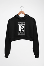 Load image into Gallery viewer, Rolls Royce Crop HOODIE FOR WOMEN-Black-Ektarfa.online
