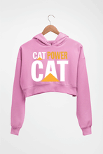 Load image into Gallery viewer, Cat Power Crop HOODIE FOR WOMEN-Light Baby Pink-Ektarfa.online
