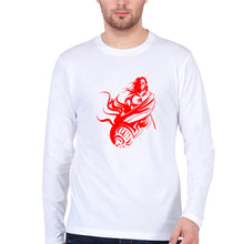 Load image into Gallery viewer, Hanuman Ji (God) Full Sleeves T-Shirt for Men-White-Ektarfa.online
