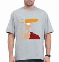 Load image into Gallery viewer, Monkey D. Luffy Oversized T-Shirt for Men-Grey-Ektarfa.online
