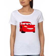 Load image into Gallery viewer, Lightning McQueen T-Shirt for Women-White-Ektarfa.online
