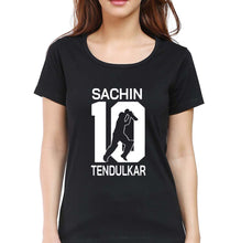 Load image into Gallery viewer, Sachin Tendulkar T-Shirt for Women-Black-Ektarfa.online
