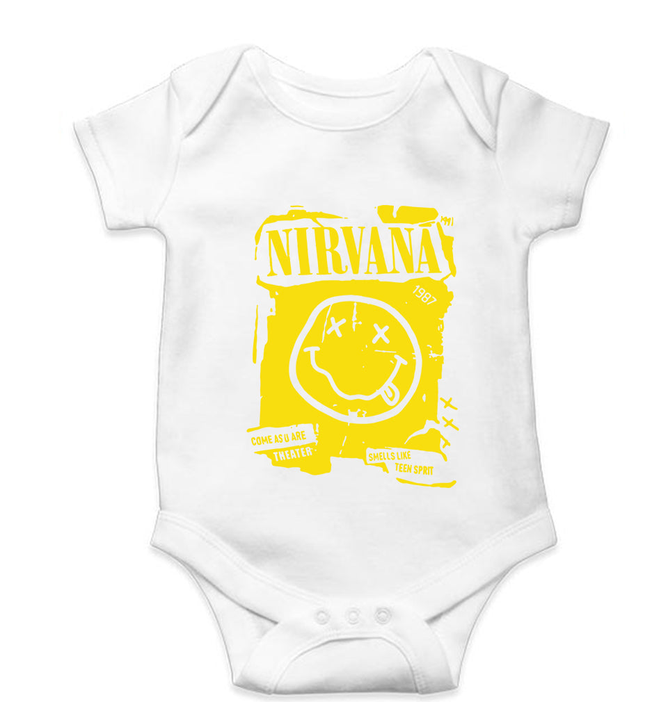 Nirvana Kids Romper For Baby Boy/Girl-0-5 Months(18 Inches)-White-Ektarfa.online