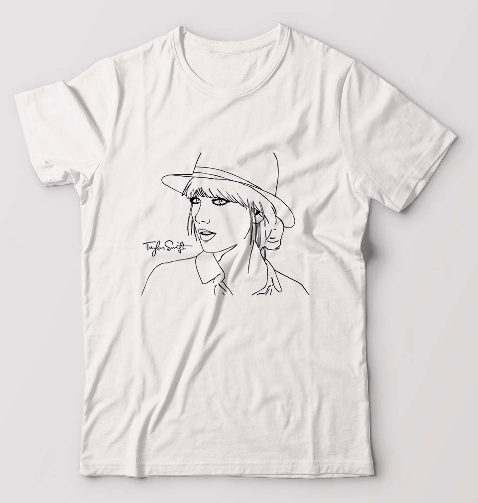 Taylor Swift T-Shirt for Men-White-Ektarfa.online