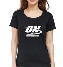 Load image into Gallery viewer, optimum nutrition (ON) T-Shirt for Women-Black-Ektarfa.online

