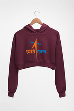 Load image into Gallery viewer, Isro Crop HOODIE FOR WOMEN-Maroon-Ektarfa.online
