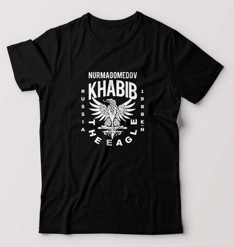 Khabib The Eagle Nurmagomedov T-Shirt for Men-Black-Ektarfa.online