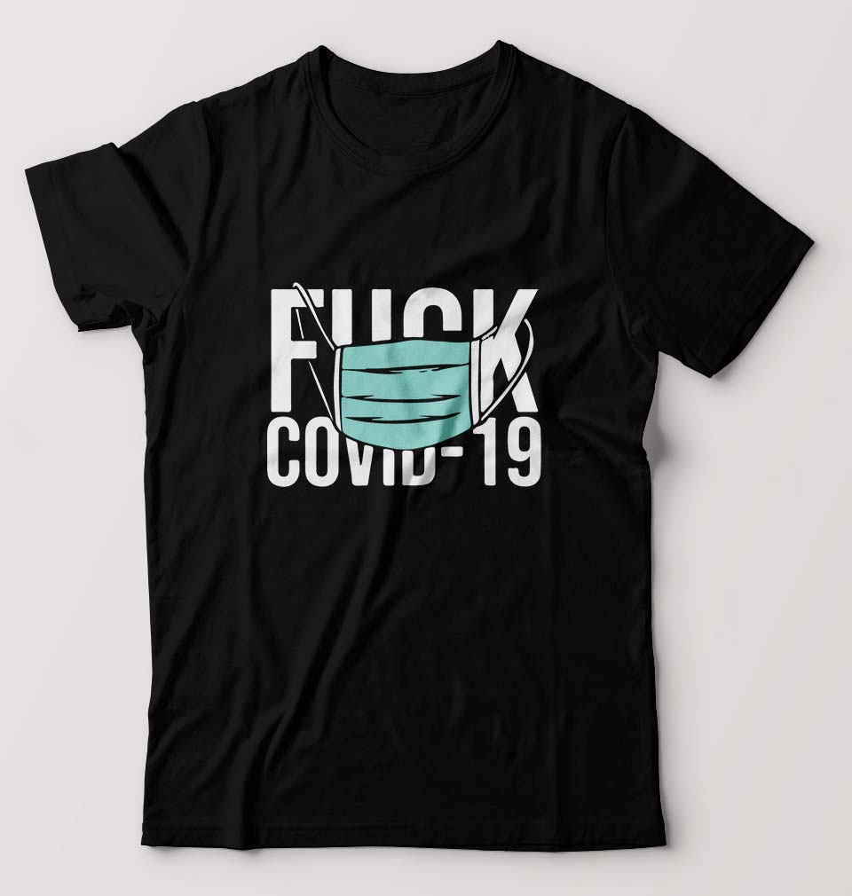 Fuck Covid T-Shirt for Men-Black-Ektarfa.online