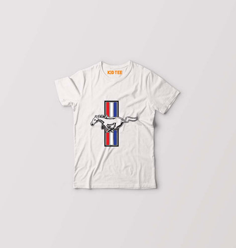 Ford Mustang Kids T-Shirt for Boy/Girl-White-Ektarfa.online