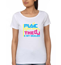 Load image into Gallery viewer, Music T-Shirt for Women-White-Ektarfa.online
