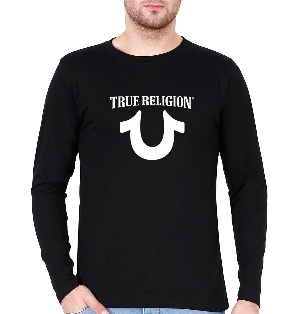 True Religion Full Sleeves T-Shirt for Men-Black-Ektarfa.online
