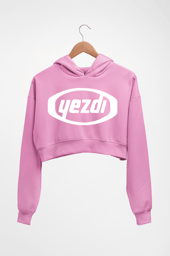 Yezdi Crop HOODIE FOR WOMEN-Light Baby Pink-Ektarfa.online