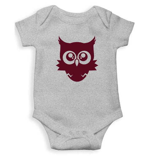 Cute Baby Owl Kids Romper For Baby Boy/Girl-0-5 Months(18 Inches)-Grey-Ektarfa.online