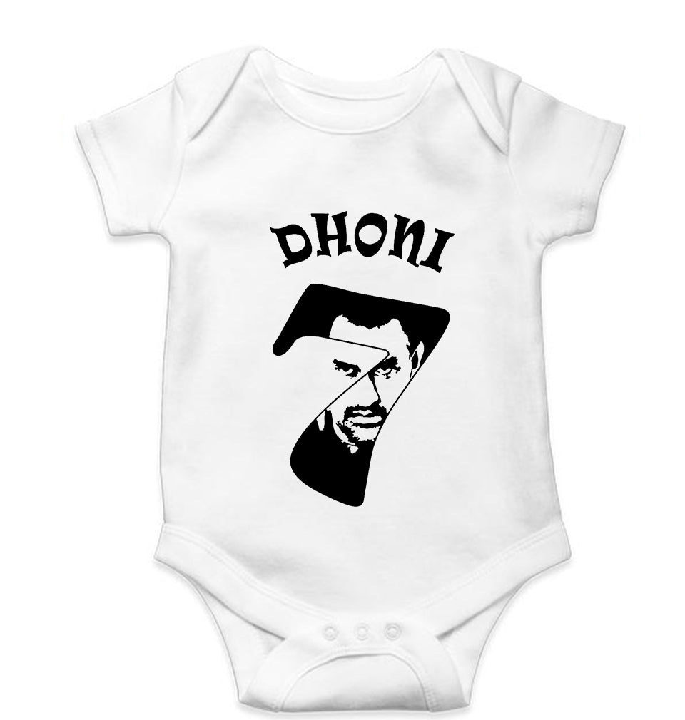 MS Dhoni (MSD) Kids Romper For Baby Boy/Girl-White-Ektarfa.online