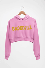 Load image into Gallery viewer, Baseball Crop HOODIE FOR WOMEN-Light Baby Pink-Ektarfa.online

